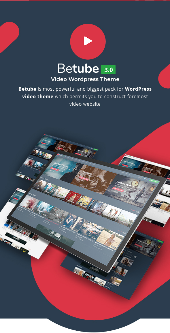 betube video WordPress theme intro