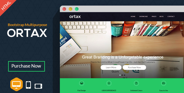 Ortax - Bootstrap Multipurpose Template  - Creative Site Templates