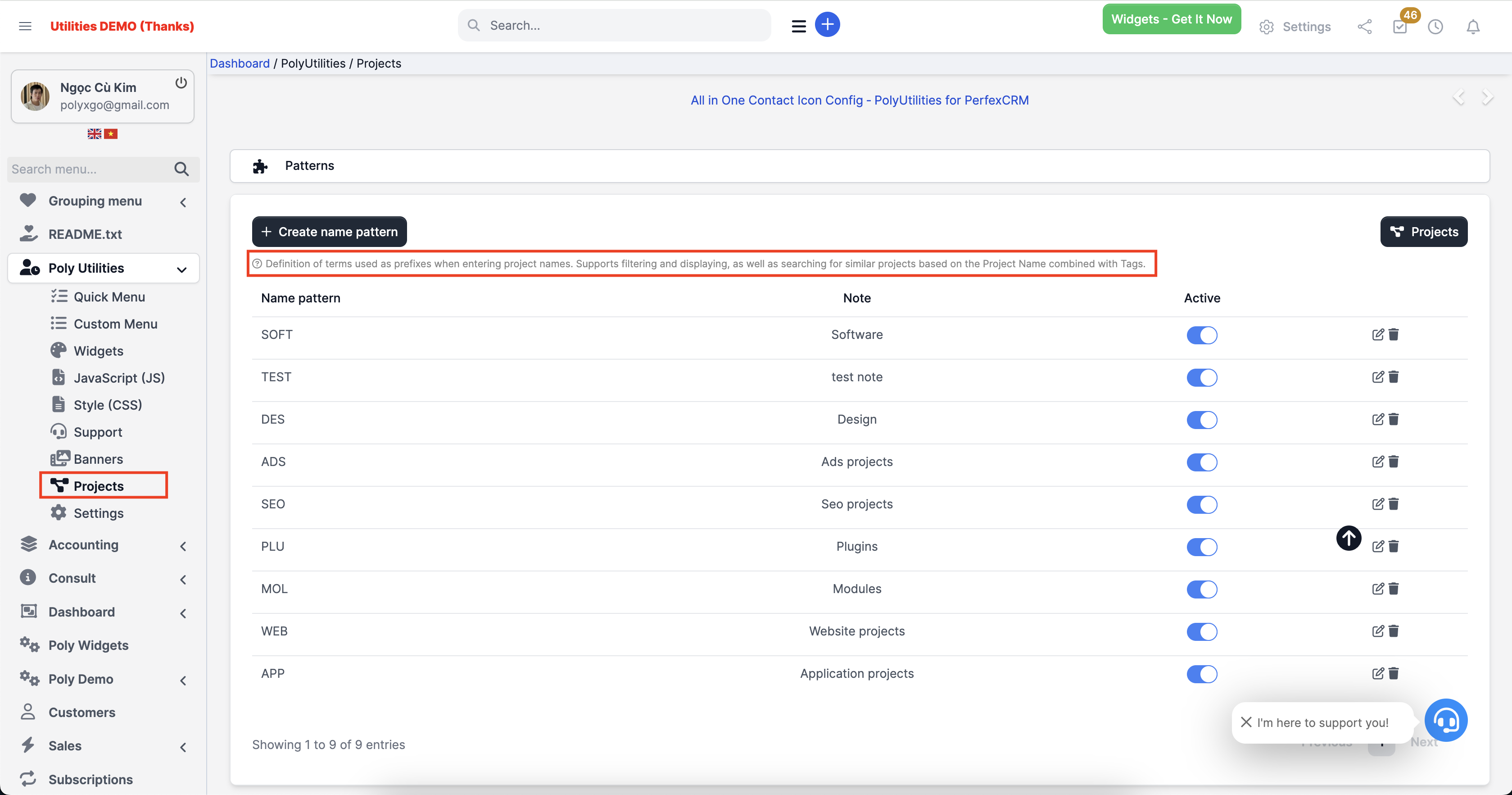PolyUtilities for Perfex CRM: Quick Access Menu, Custom JS, CSS, and More - 21