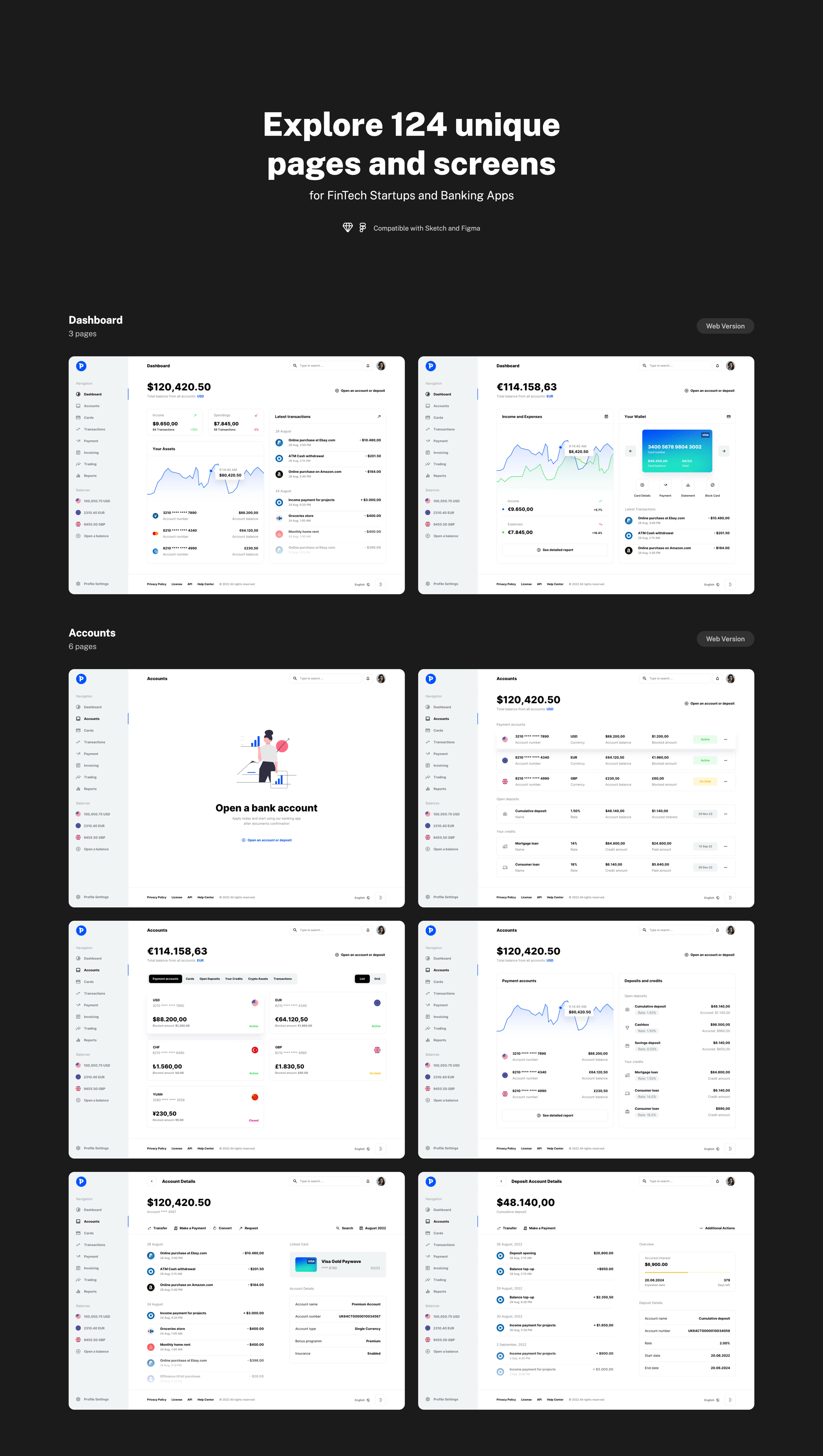 Paysa - UI kit for FinTech and Banking Apps - 10