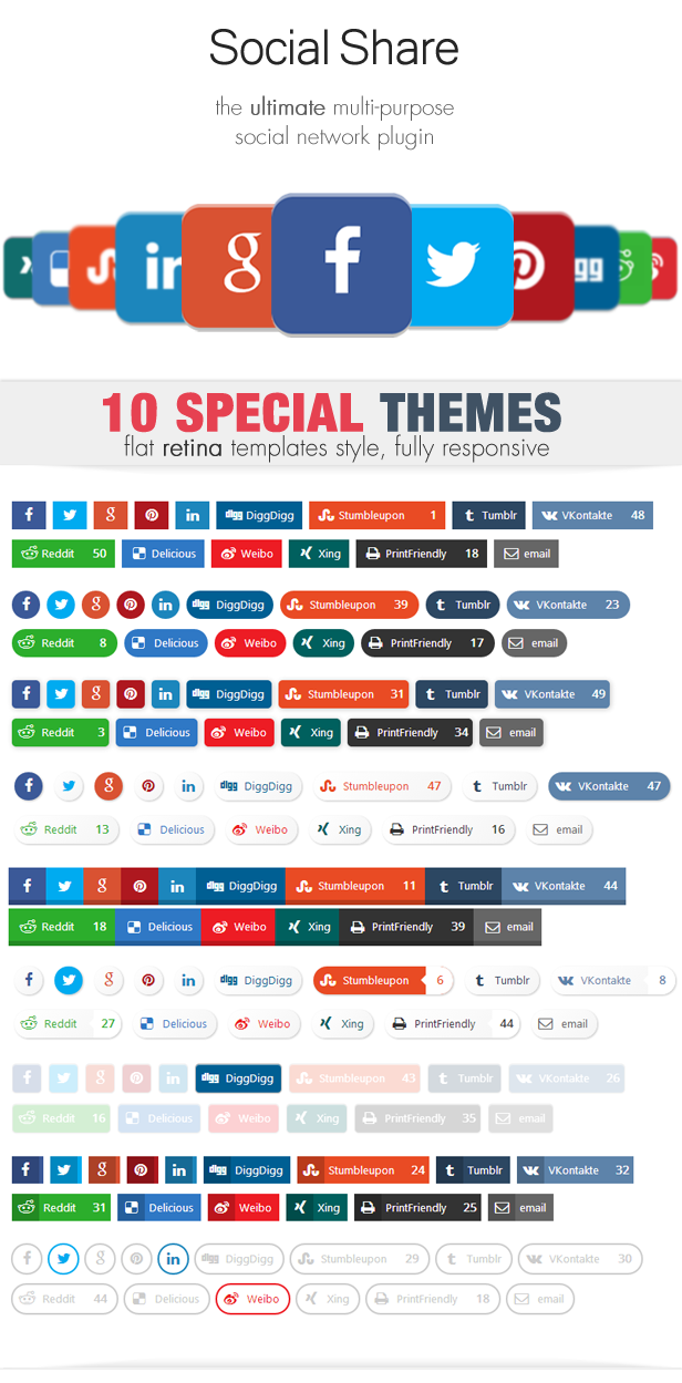 Social Share & Locker Pro WordPress-Plugin - 3