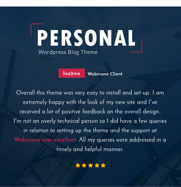 Personal - The Best Blog WordPress Theme - 1