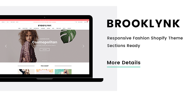 Brooklynk – Responsive Fashion Shopify Template (Sections Ready)