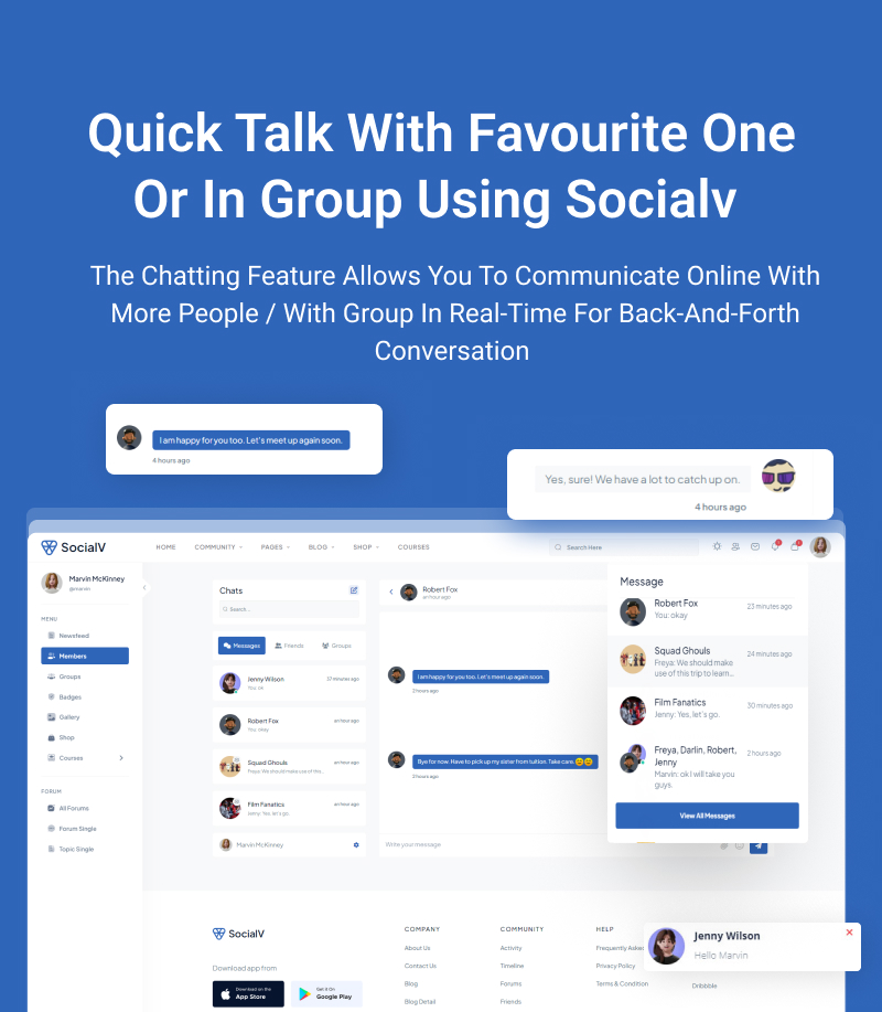 SocialV - Social Network and Community BuddyPress Theme - 8
