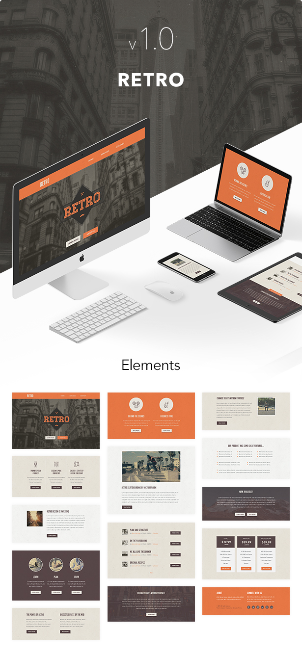 Retro - Responsive Email + Themebuilder Access - 1