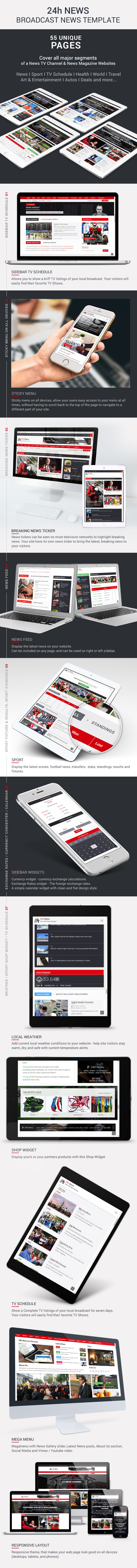 24h News I Magazine HTML Template - 2