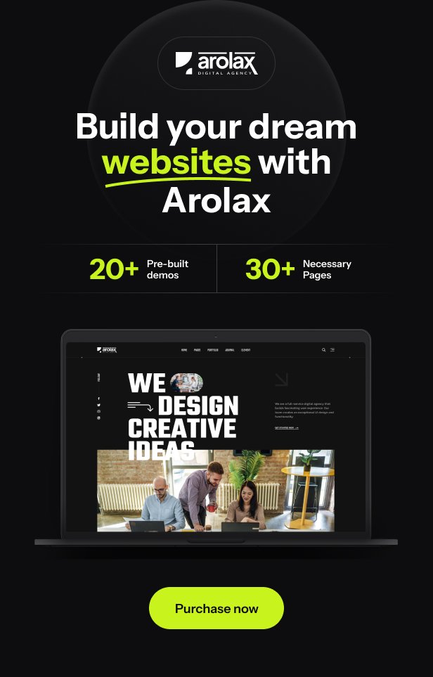 Arolax | Creative Digital Agency Template