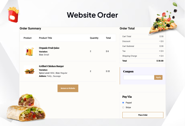 Eorder - Multitenant Restaurant / Food Ordering Website (SAAS) - 13