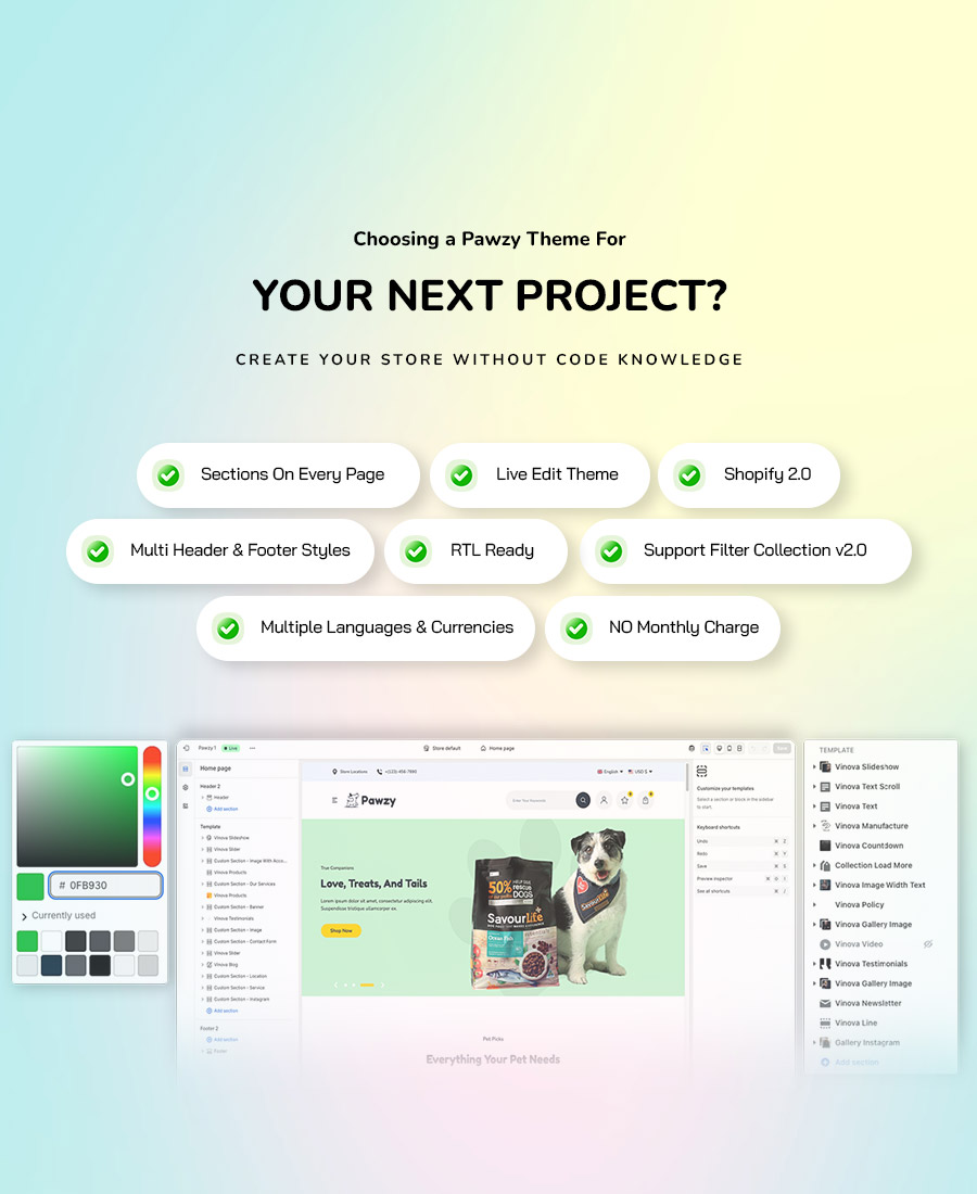 Pawzy - Pets & Animals Store Shopify Theme - 1