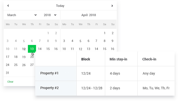 Simple & Advanced Booking Rules