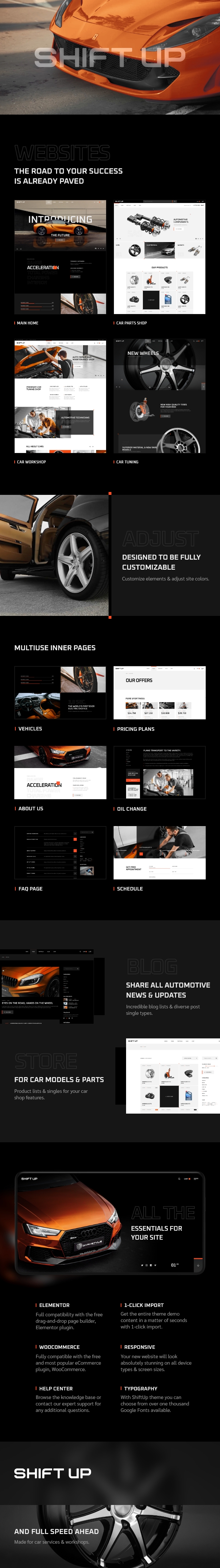 ShiftUp - Car Repair & Auto Services Theme - 2