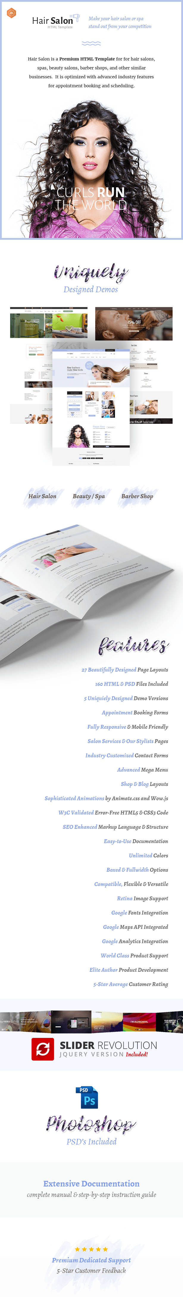 Hair Salon Template Information