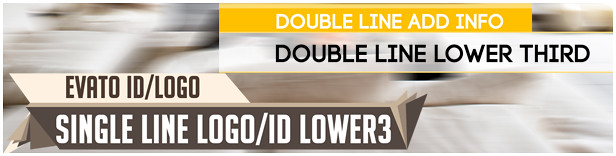 Lower Third Pack 1 - $16