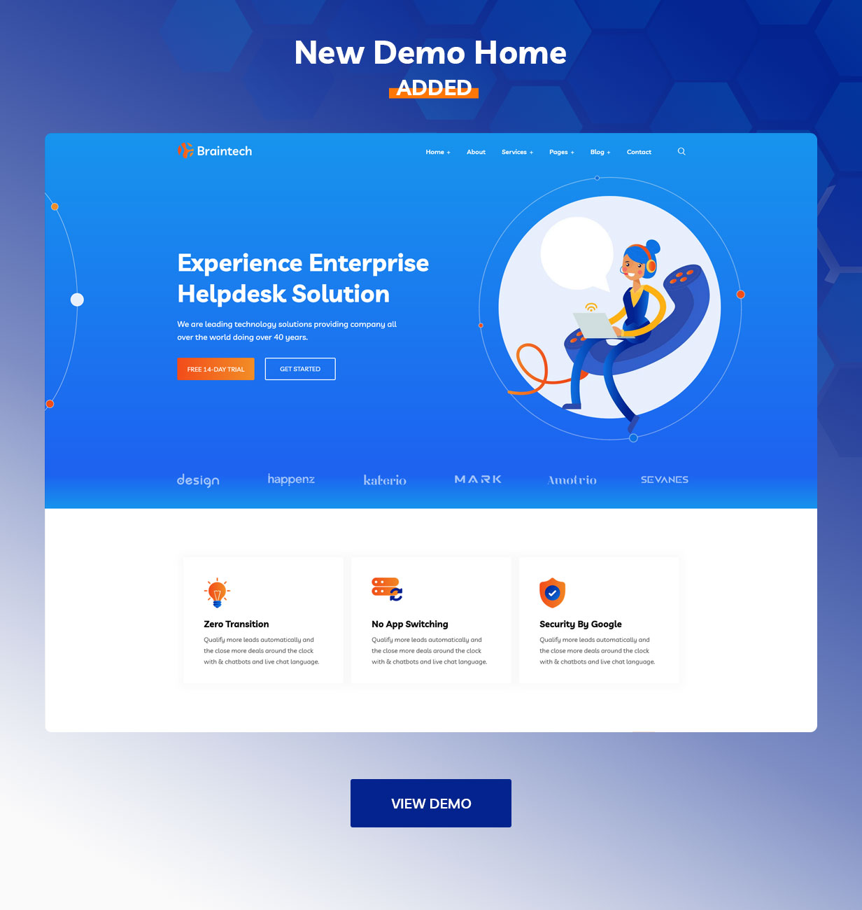 Braintech - Technology & IT Solutions WordPress Theme  