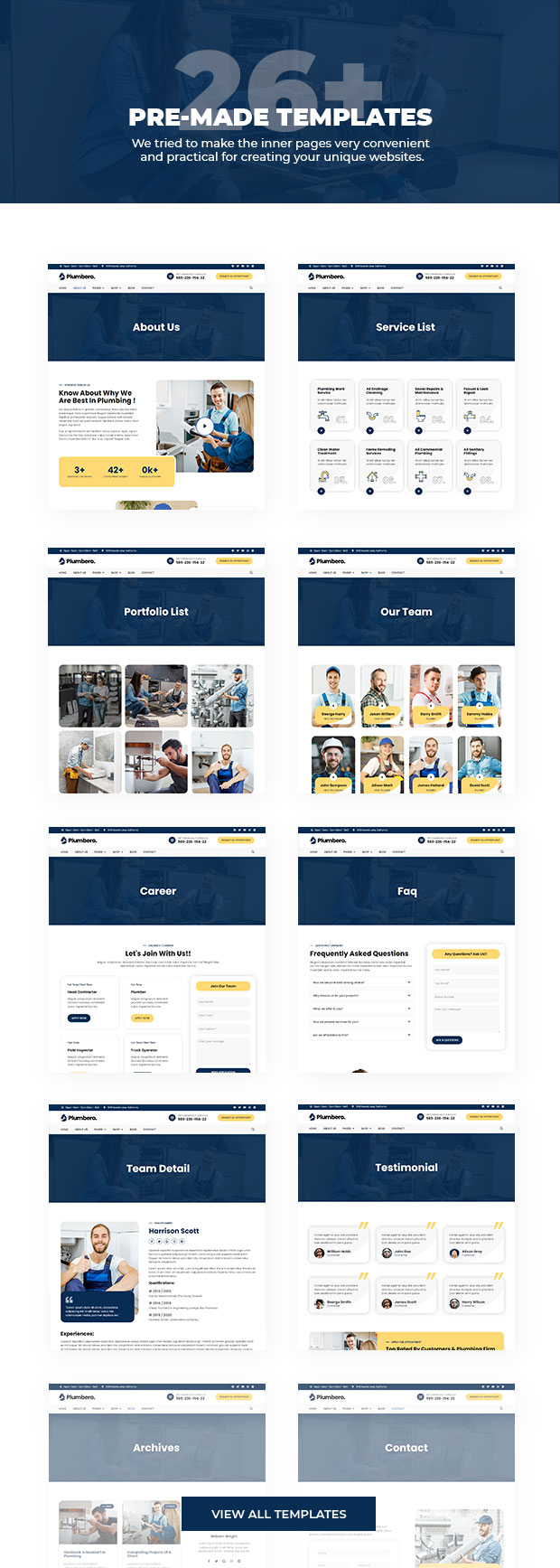 plumbero templates