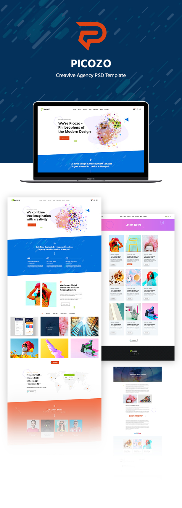 Picozo - Creative Agency PSD - 1