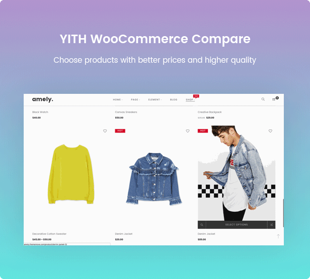 Fashion WooCommerce WordPress Theme - YITH Compare