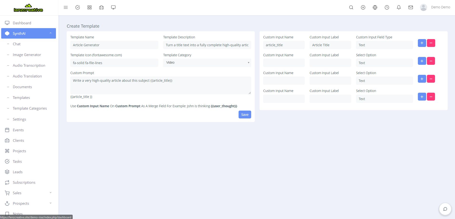 SynthAI - AI Module For Rise CRM - 2