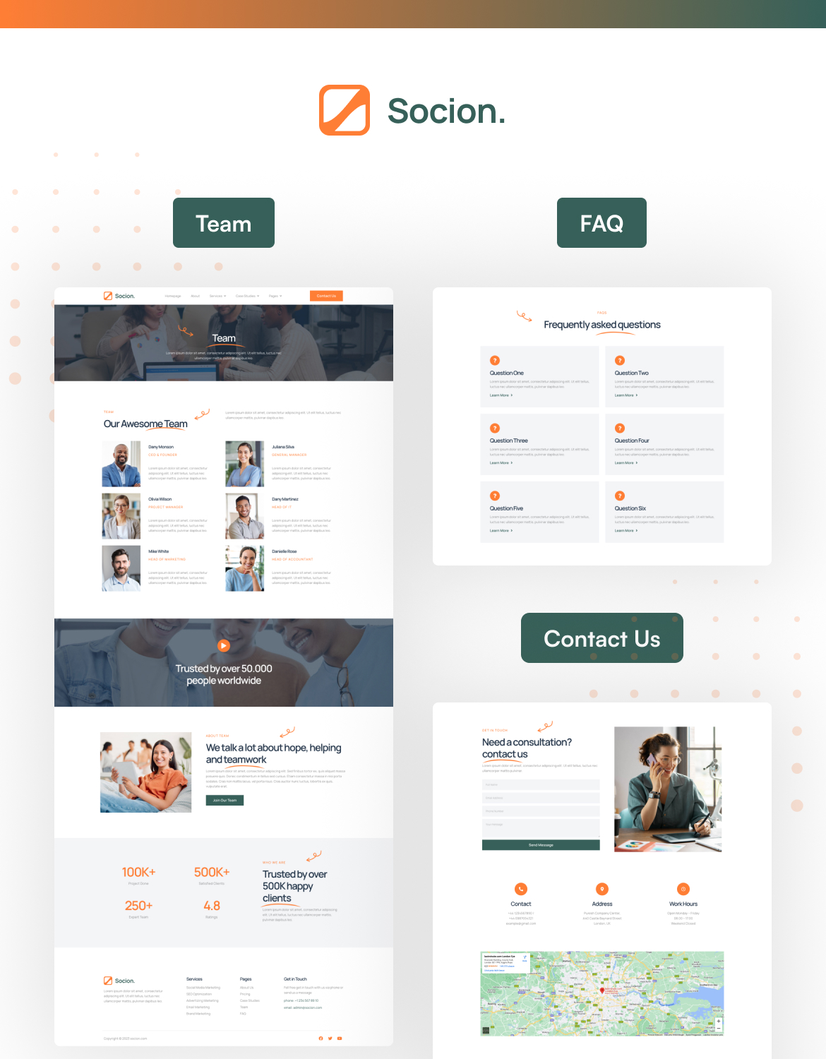 Socion - Social Media Marketing Agency Elementor Pro Template Kit - 5