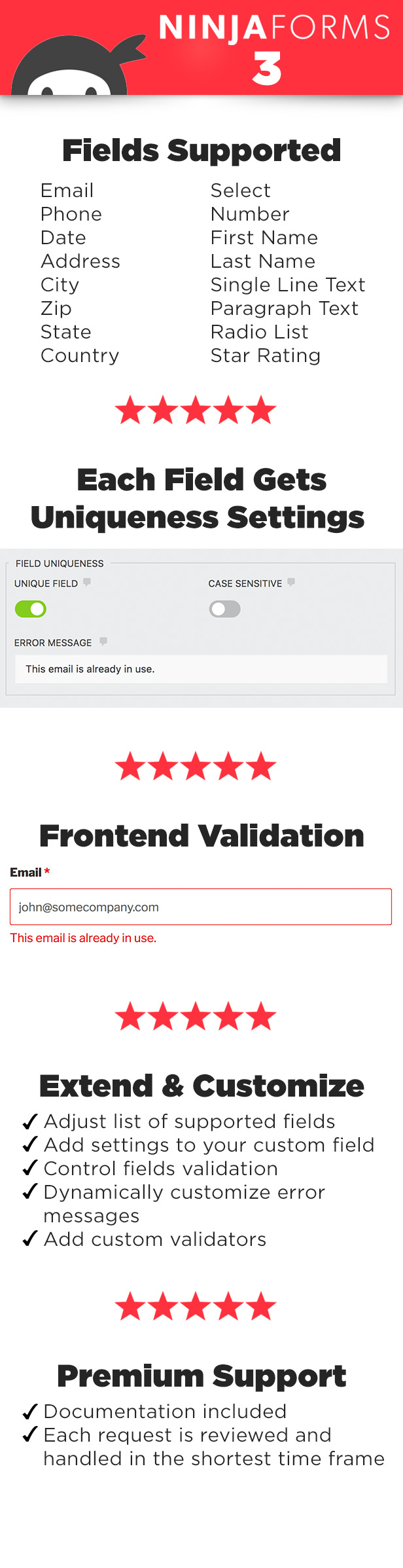 Ninja Forms - Unique Fields - 1
