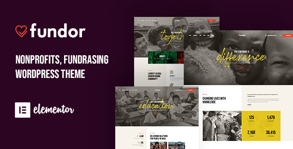 Fundor Charity Nonprofit WordPress Theme