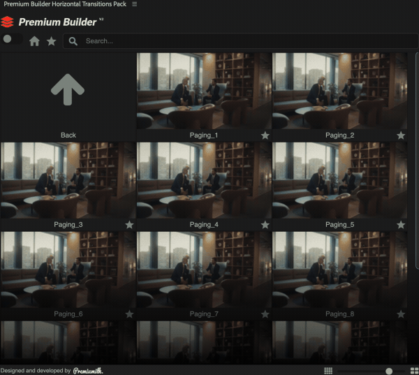 Horizontal Transitions Pack 57096084 - Project and Script for After Effects (Videohive)