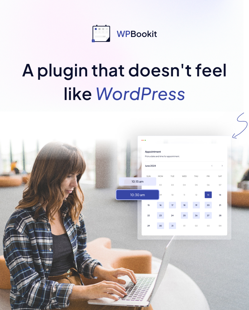 Appointment Booking WordPress Plugin | WPBookit | Iqonic Design