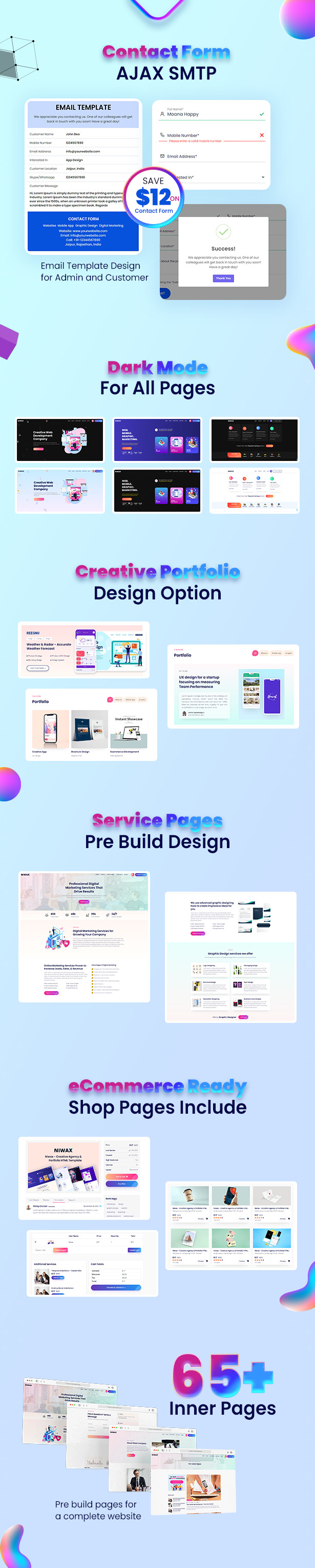 Niwax - Creative Web Design & Digital Marketing Agency HTML Template