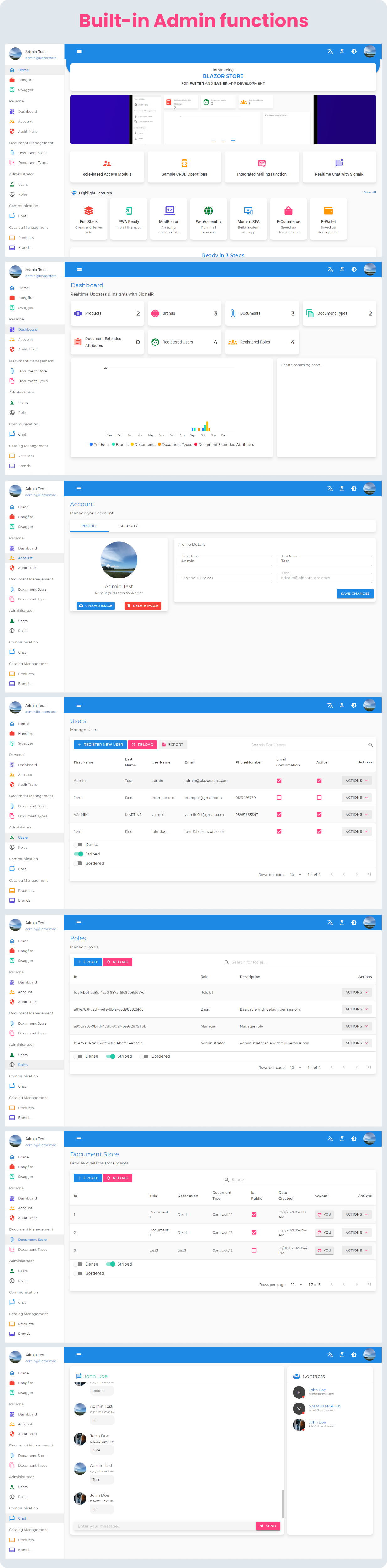 Blazor Store - Mobile PWA and Site Templates with Powerful Built-in Functions - 4