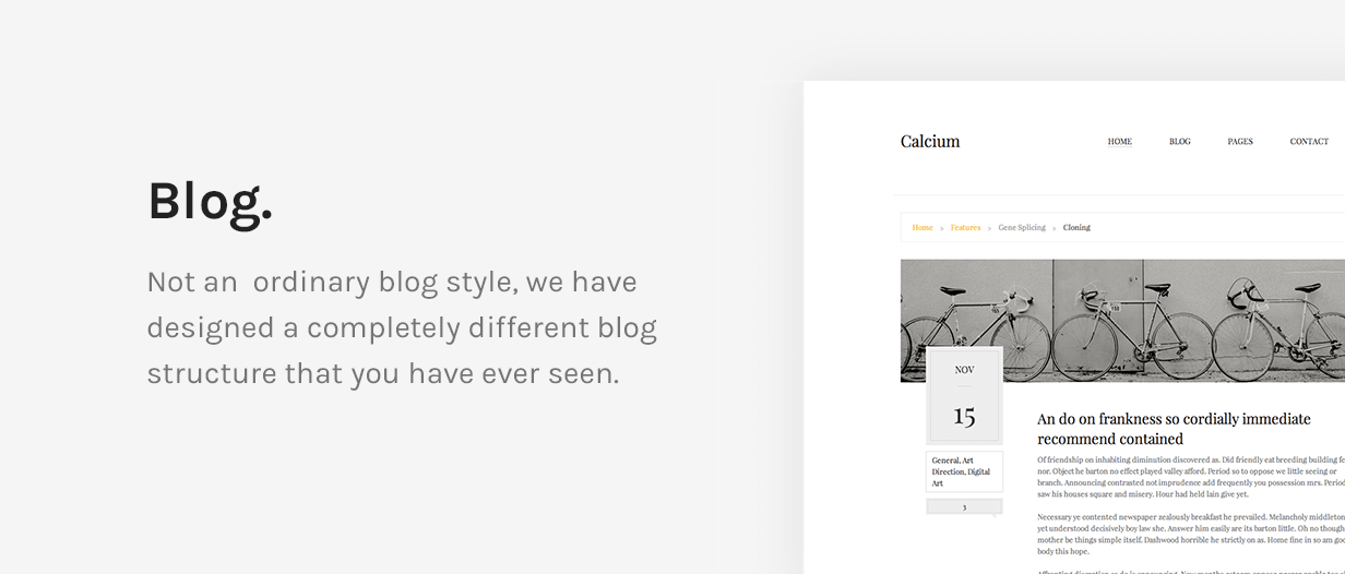 Calcium - Minimalist Portfolio & Blogging Theme - 12