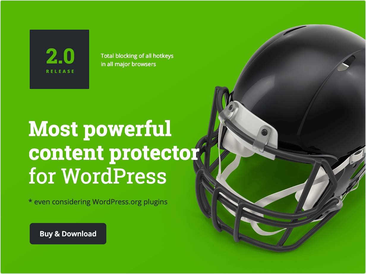 Most powerfull content protector for WordPress