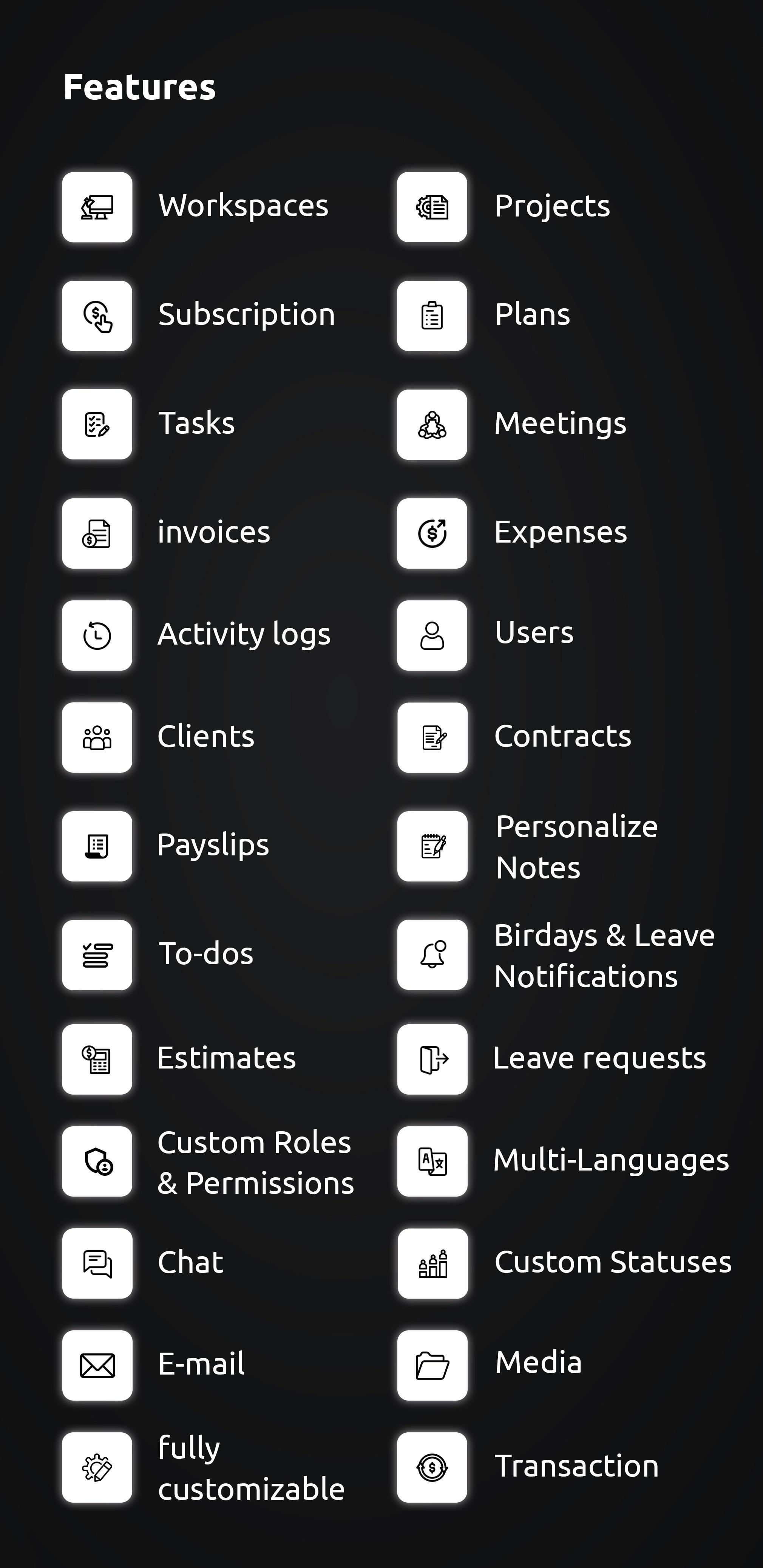 Features - Taskify SaaS - Project Management, Task Management & Productivity Tool