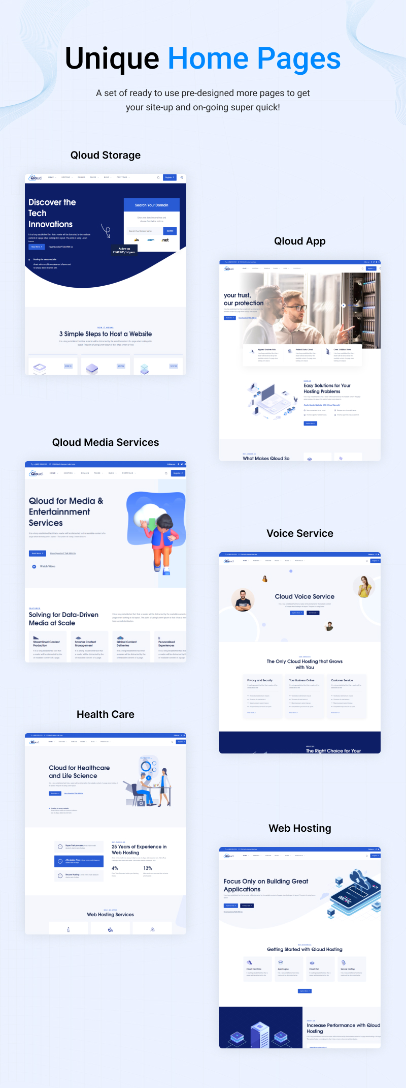 Qloud - Cloud Computing, Apps & Server Template (HTML, WHMCS, Vue, Angular) - 8
