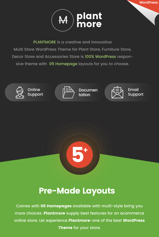 Plantmore - Responsive Theme for WooCommerce WordPress 2