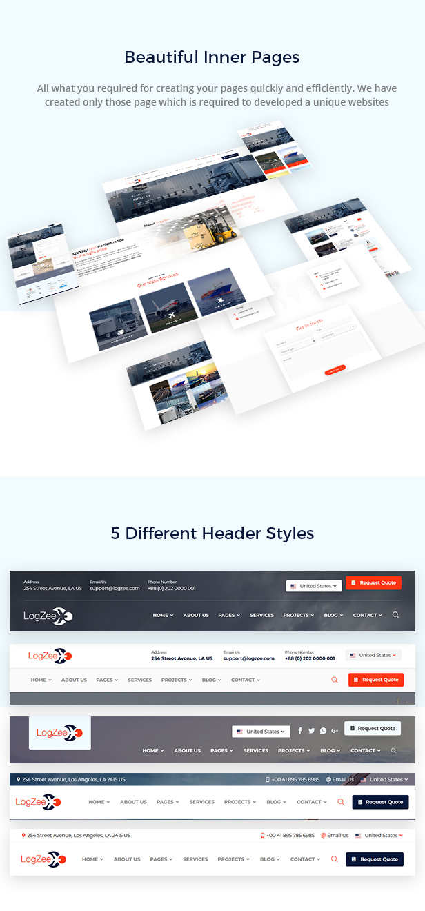 Logzee | Logistics, Transportation, Cargo HTML Template