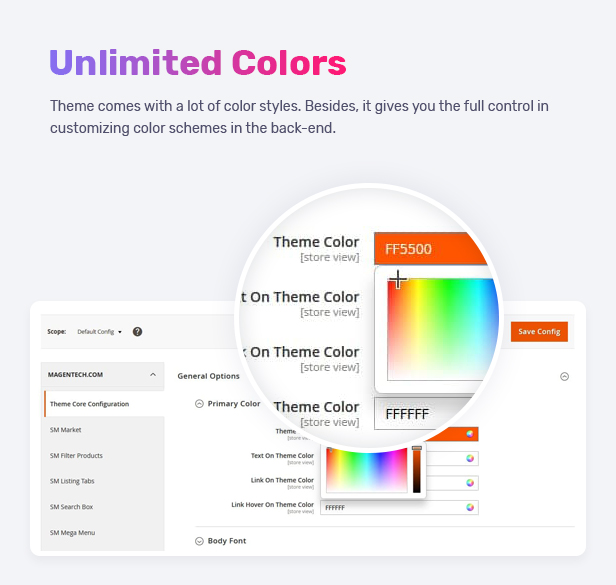 Best Magento 2 Themese - color