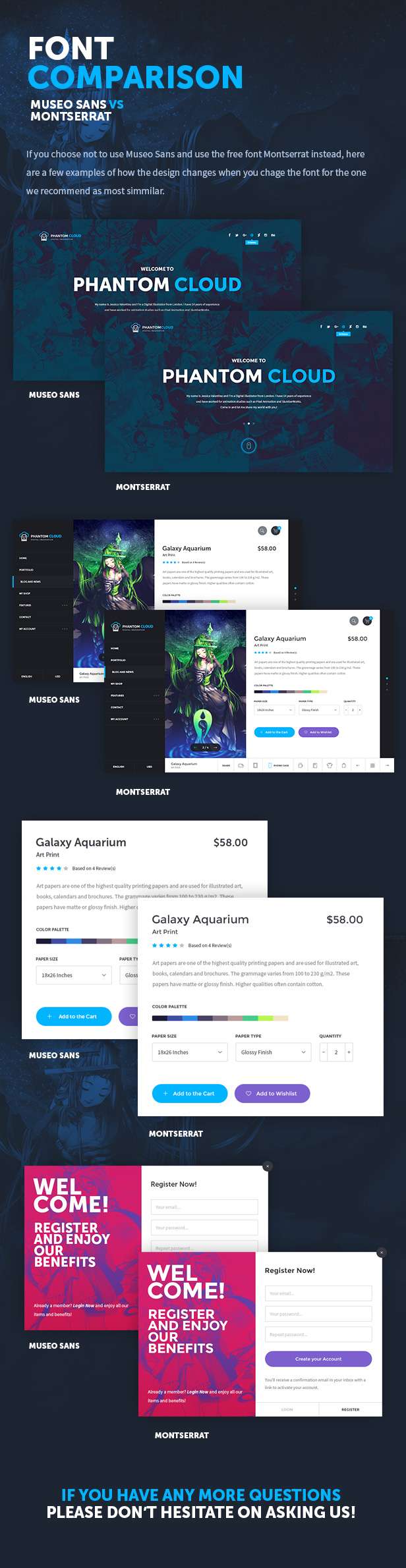 Phantom Cloud - Digital Artist Merchandising Shop PSD Template - 7
