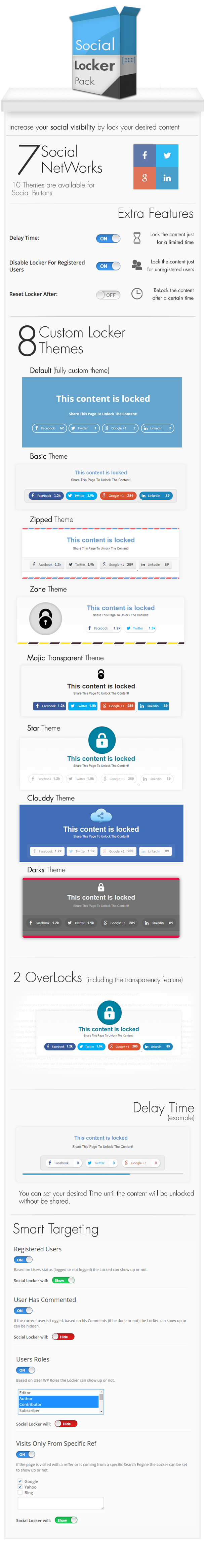 Social Share & Locker Pro WordPress Plugin - 6