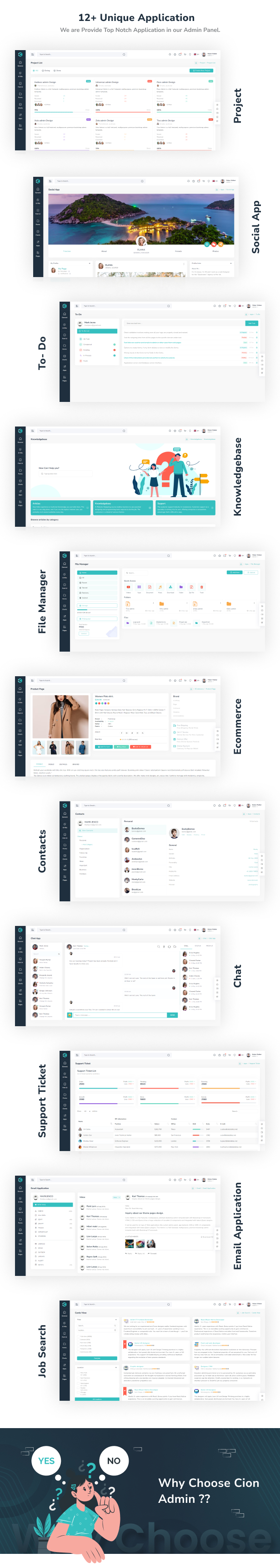 Cion Admin Dashboard theme