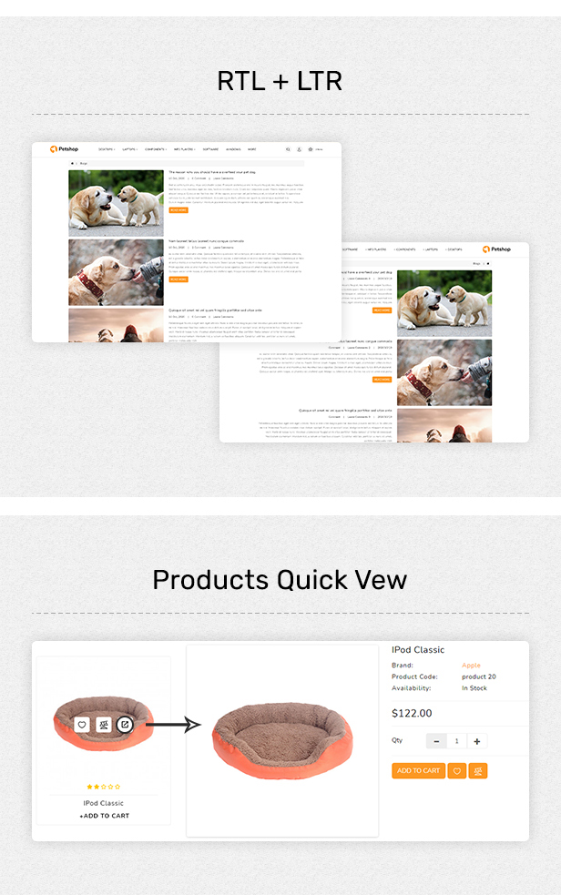 PetShop - Responsive Food Pet Store OpenCart 3 Theme - 3