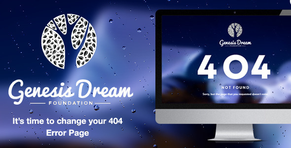 Genesis Dream - Responsive 404 Error HTML5 - 404 Pages Specialty Pages