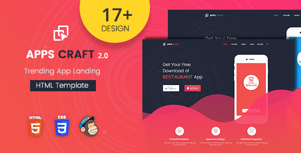 Apps Craft - App Landing Page
