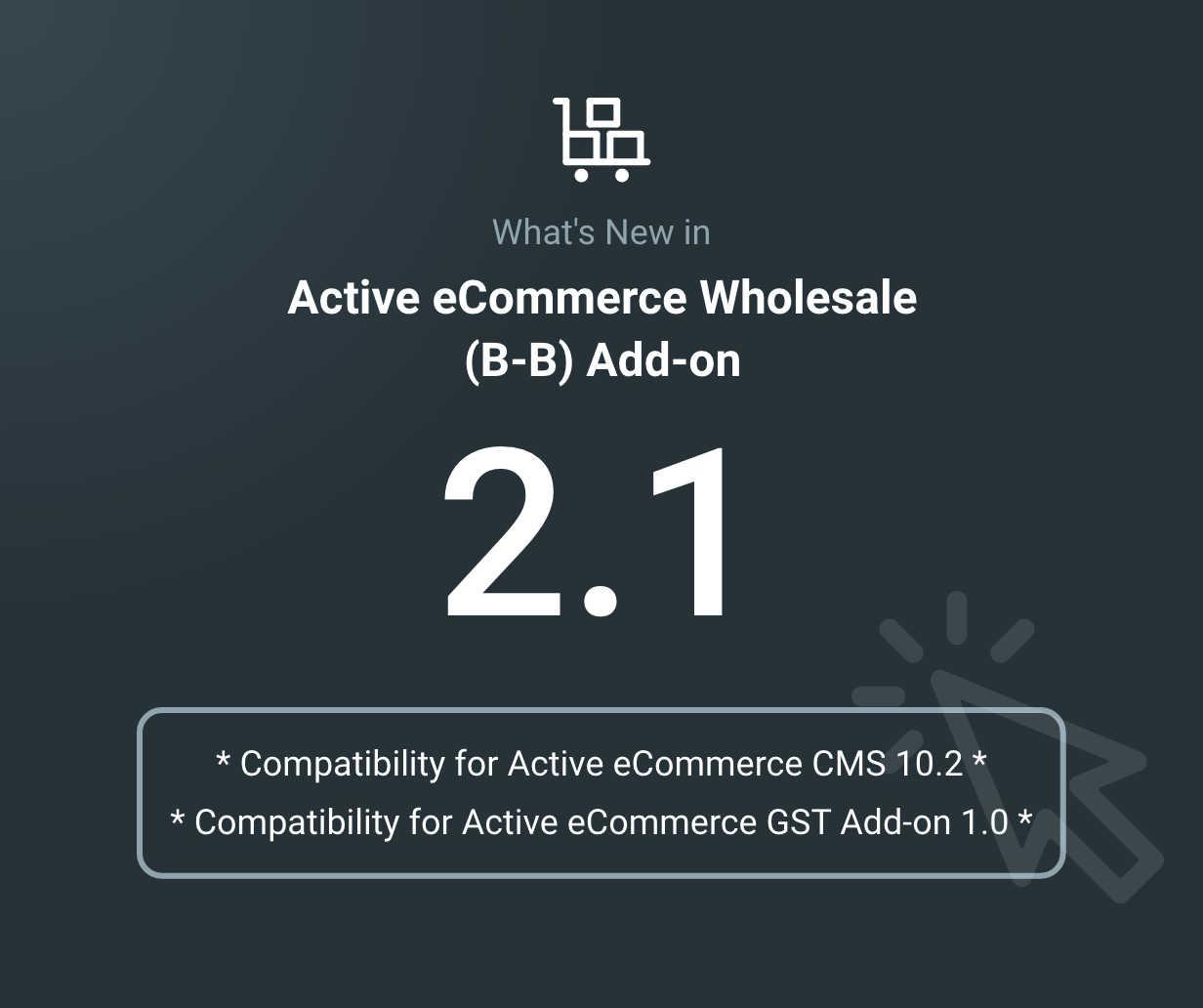 Active eCommerce Wholesale (B-B) Add-on - 2