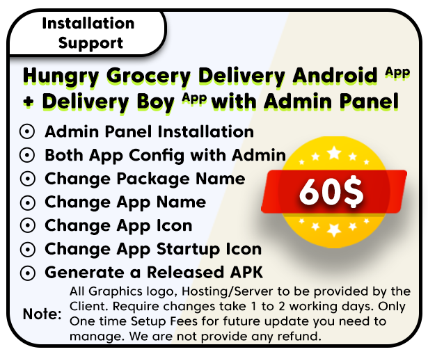 Hungry Grocery Delivery Android App and Delivery Boy App with Interactive Admin Panel - 4