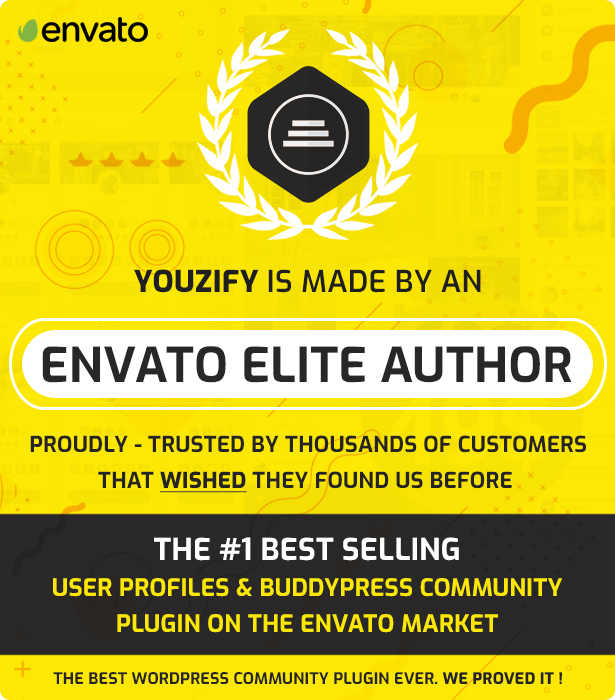 Youzify được thực hiện bởi tác giả Envato Elite