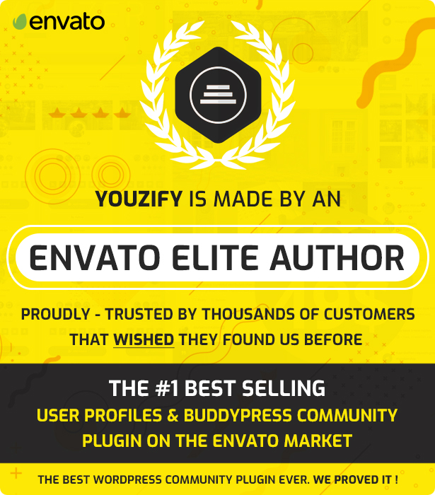 Youzify is made by Envato Elite Author