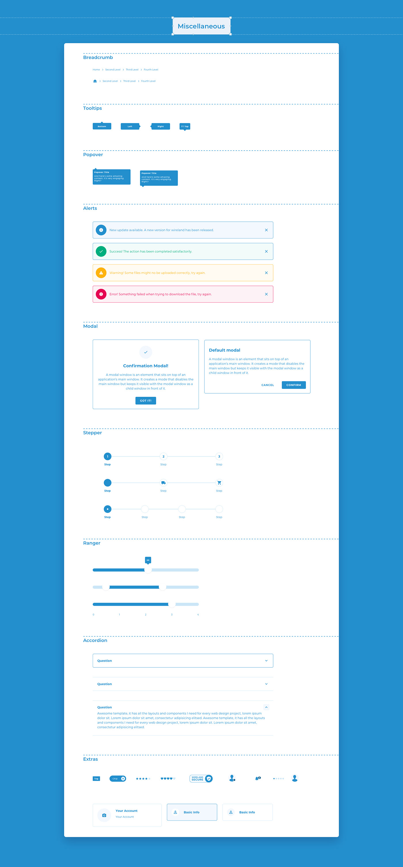Wireland for Dashboard & Web Applications - Sketch Template - 7
