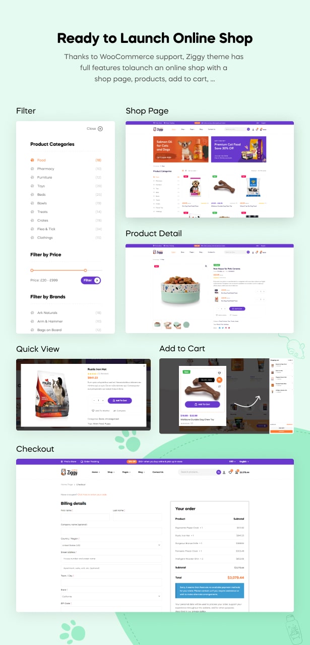 Ziggy Pet Shop WordPress Theme