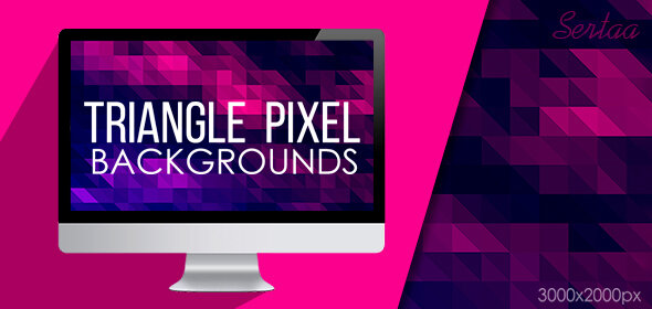 10 Triangle Pixel Backgrounds - Backgrounds Graphics