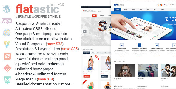 Flatastic Responsive Multipurpose VirtueMart Theme